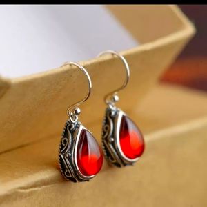 🆕Sterling Silver Glass Teardrop Earrings
